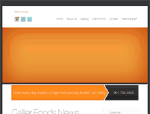 Tablet Screenshot of gallerfoods.com